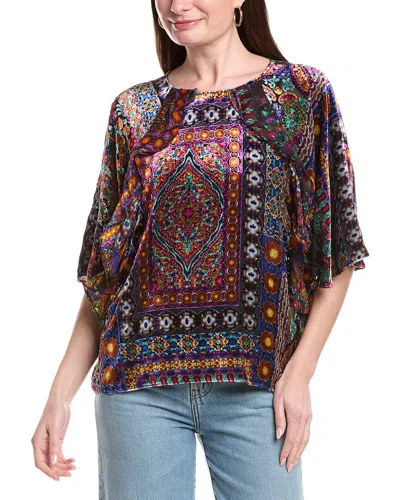 Johnny Was Dechen Silk-blend Blouse In Multi