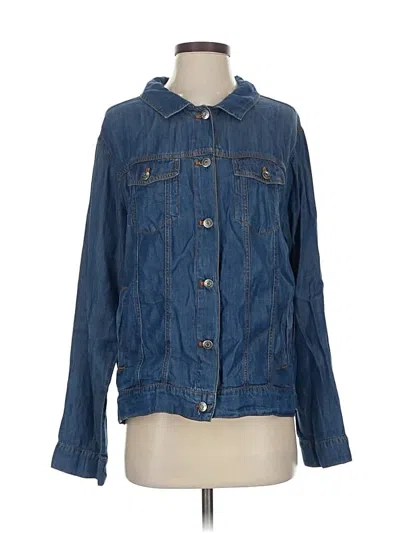 Pre-owned Johnny Was Denim Jacket In Blue