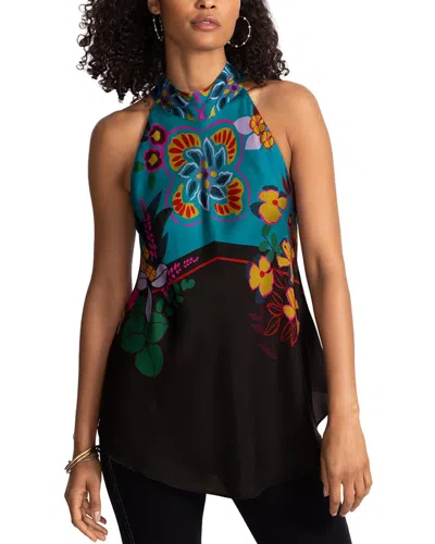 Johnny Was Devi Silk-blend Blouse In Multi