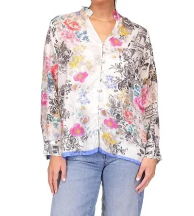 Johnny Was Dierdre Shirt In Laville Scarf In Multi