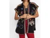 Johnny Was Dionne Button Down Blouse In Black In Multi