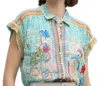 Johnny Was Dionne Button Down Shirt In Multi In Multi