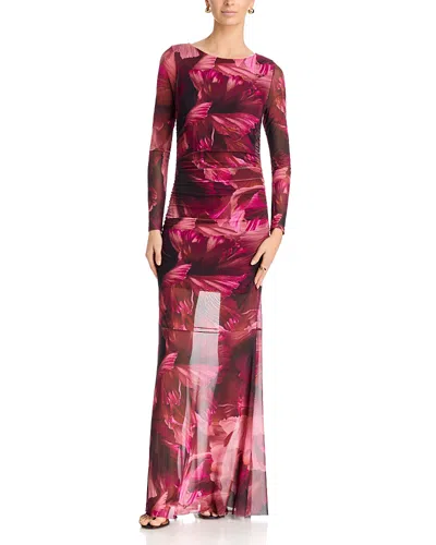 Johnny Was Diovanna Ruched Maxi Dress In Pink