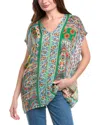 Johnny Was Diskana Alexandra Printed Blouse In Multi