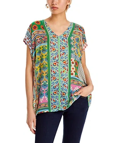 Johnny Was Diskana Alexandra Printed Blouse In Multi