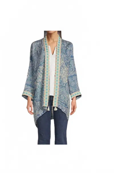 Johnny Was Dolce Embroidered Kimono In Dpr In Blue