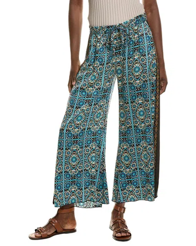 Johnny Was Dolores Silk-blend Pant In Lto-leto