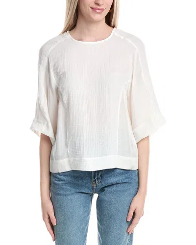 Johnny Was Drop Shoulder Top In White