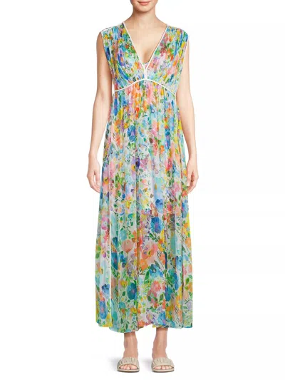 Johnny Was Dylane Maxi Dress In Wild Blooms In Multi