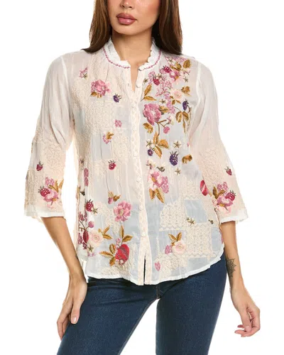 Johnny Was Dyllan Blouse In White