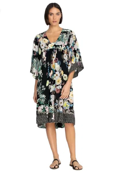 Pre-owned Johnny Was Easy Cover Up Dress - Csw9023bj In Multicolor