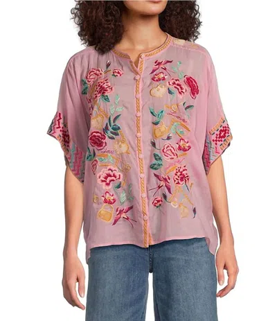 Johnny Was Eddy Roylane Blouse In Spring Rose In Multi