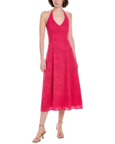 Johnny Was Eden Halter Midi Dress In Pink