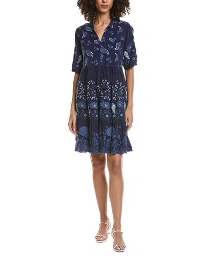 Johnny Was Eirlys Mini Dress In Blue