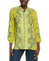 Johnny Was Sirisha Blouse In Citronelle In Yellow