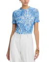Johnny Was Eleanor Short Sleeve Mesh Tee In Jordi In Jordi