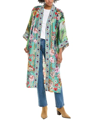 Johnny Was Eliza Reversible Silk Kimono In Multi