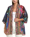 Johnny Was Emilia Silk Kimono In Multi