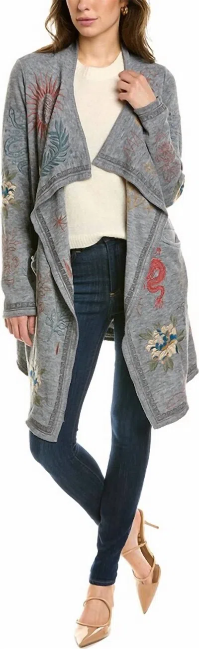 Johnny Was Esmerelda Sweater In Grey In Gray