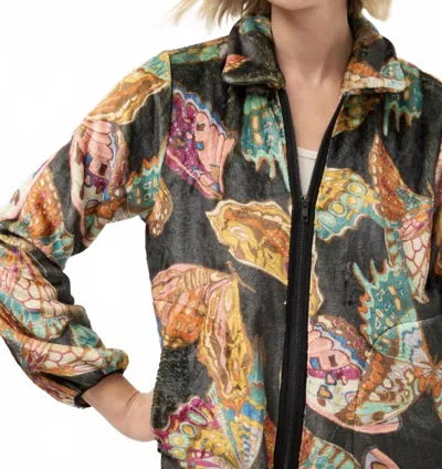 Johnny Was Esther Sherpa Jacket In Ofelia Scarf In Multi
