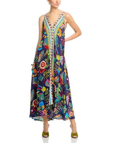 Johnny Was Eva Printed Dress In Farout Scarf