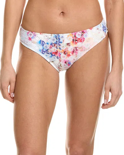 JOHNNY WAS EYELET HIPSTER BIKINI BOTTOM