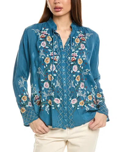 Johnny Was Fargo Blouse In Blue
