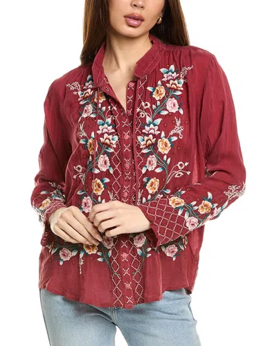 Johnny Was Fargo Blouse In Red