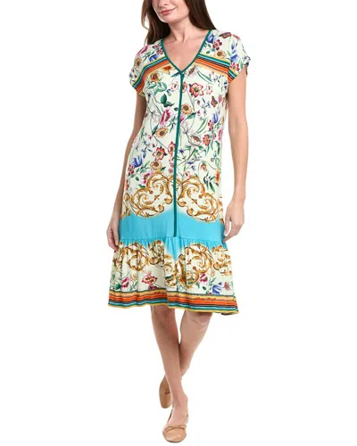 Johnny Was Felix Trapeze Midi Dress In Multi