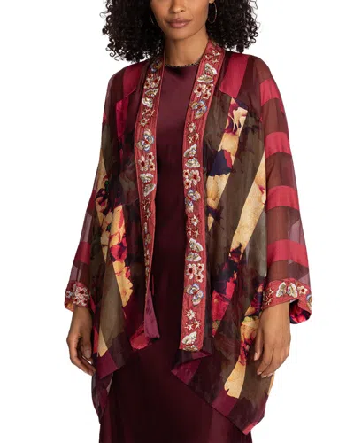 Johnny Was Ferly Silk-blend Jacket In Multi