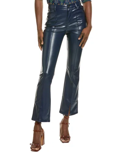 Johnny Was Flare Vegan Leather Pant In Blue