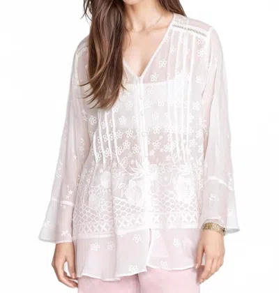Johnny Was Fleur De Jour Tunic In Off White