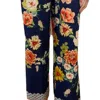 JOHNNY WAS FLORAL BORDER SPLIT PANT