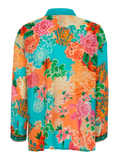 Johnny Was Floral Button-up Shirt In Multi