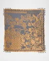 Johnny Was Floral Silk Burnout Square Scarf In Multi