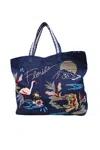 Johnny Was Florida Everyday Tote In Navy In Blue