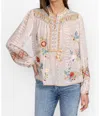 Johnny Was Forest Fern Blouse In Grove In Pink