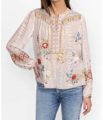Johnny Was Forest Fern Blouse In Grove In Pink