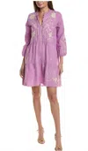 Johnny Was Frankie Tierd Field Dress In Purple In Purple