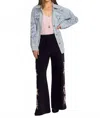 Johnny Was French Terry Julianna Seamed Pant In Black In Black