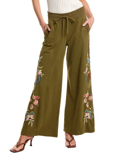 Johnny Was French Terry Seamed Pant In Multi