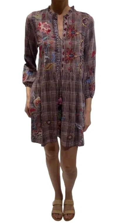 Pre-owned Johnny Was Garnet Field Dress - W30723-8 In Plaid