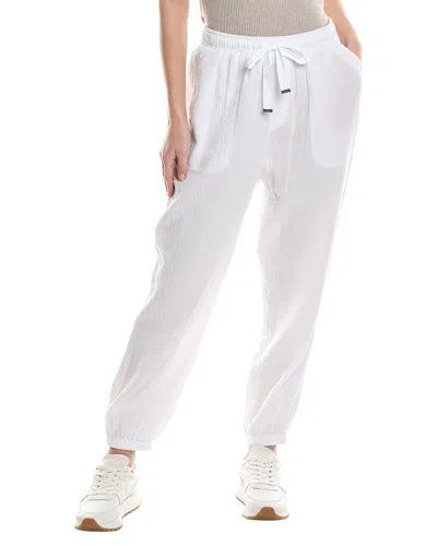 Johnny Was Gauze Relaxed Patch Pocket Jogger In White