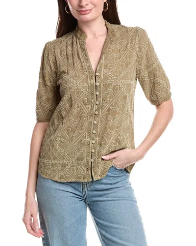 Johnny Was Gelina Shirt In Green