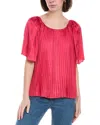 Johnny Was Georginna Pleated Blouse In Ink