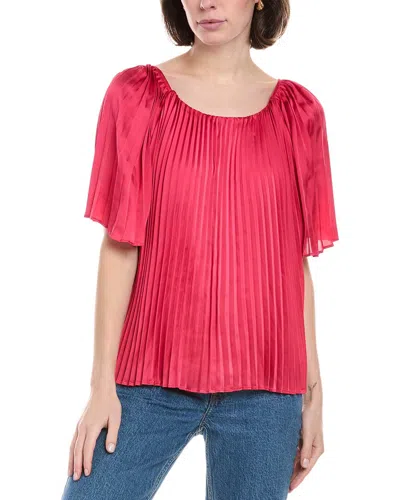Johnny Was Georginna Pleated Blouse In Pink