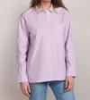 Johnny Was Giana Relaxed Pocket Shirt In Stripe In Multi