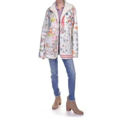 Johnny Was Gigianna Boxy Suede Coat In Doxy In Multi