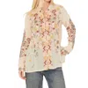 Johnny Was Girly Blouse In Shell In Multi