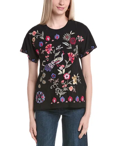 Johnny Was Gloria T-shirt In Black